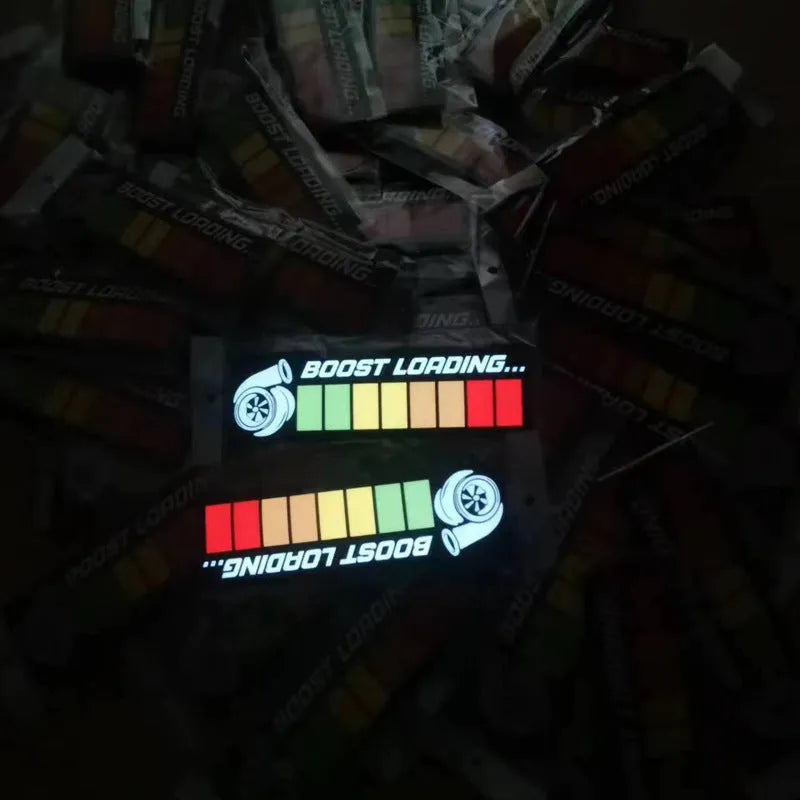 Electro-luminescent window sticker kit with driver unit and white glow, 0.5mm thickness.