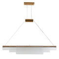 Glass pendant lamp with iron body in minimalist modern design for restaurant bar lighting