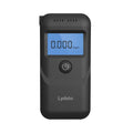 Black household alcohol tester for breath analysis and driving checks