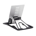 Black card phone holder, lazy bracket desk stand, 8.5cm by 5cm, universal phone fit