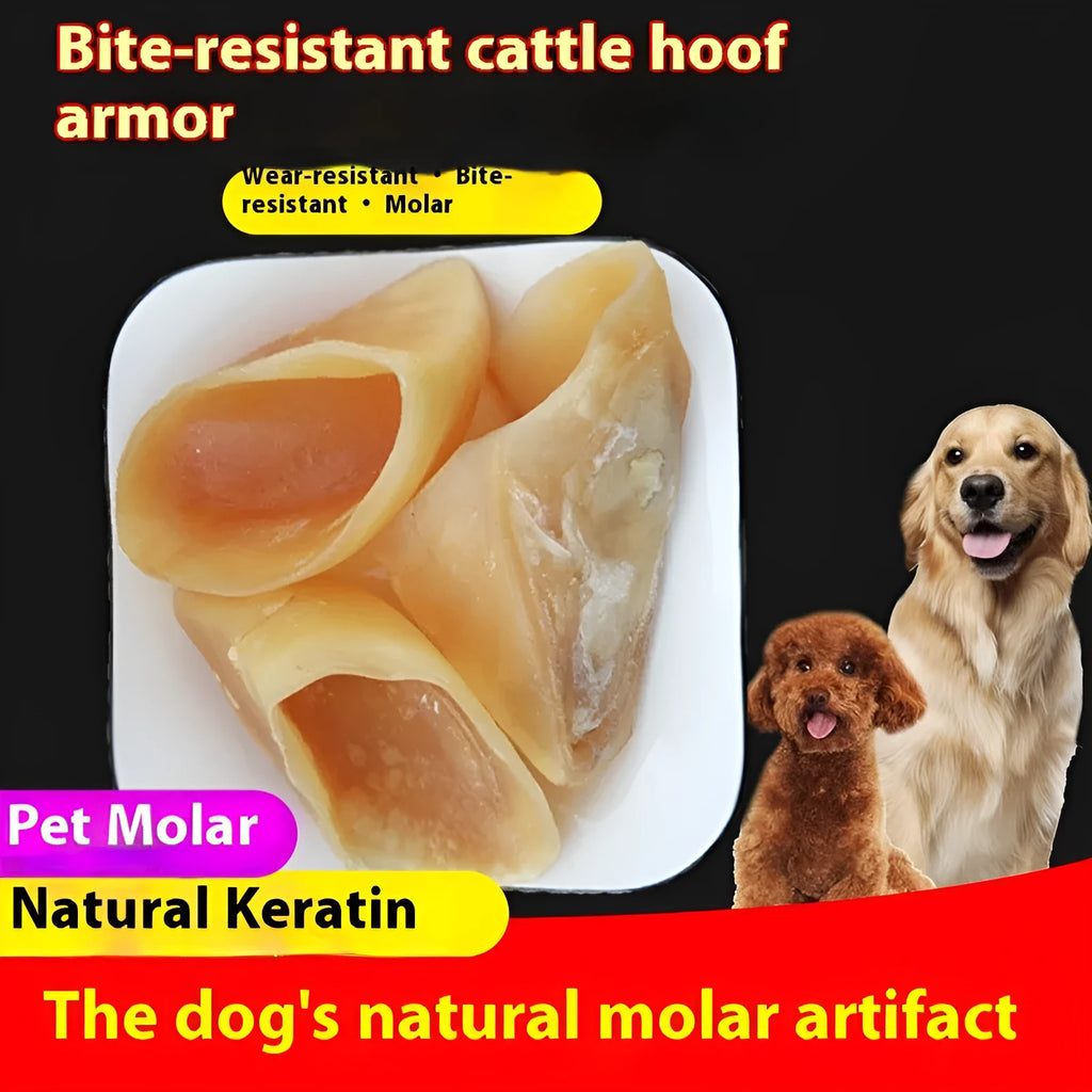 Natural cow hoof shell dog grinding rod chew treat for small and large breed dogs.