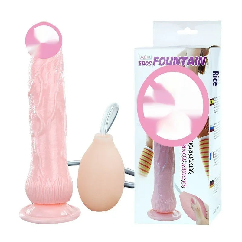 Flesh-coloured suction cup female toy with 200mm length and realistic appearance