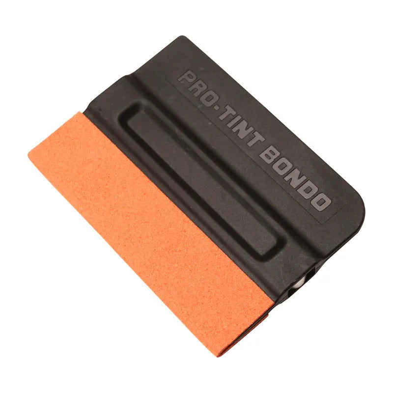 Car film scraper tool with interchangeable deerskin and wool heads for PPF and vinyl wrap installation