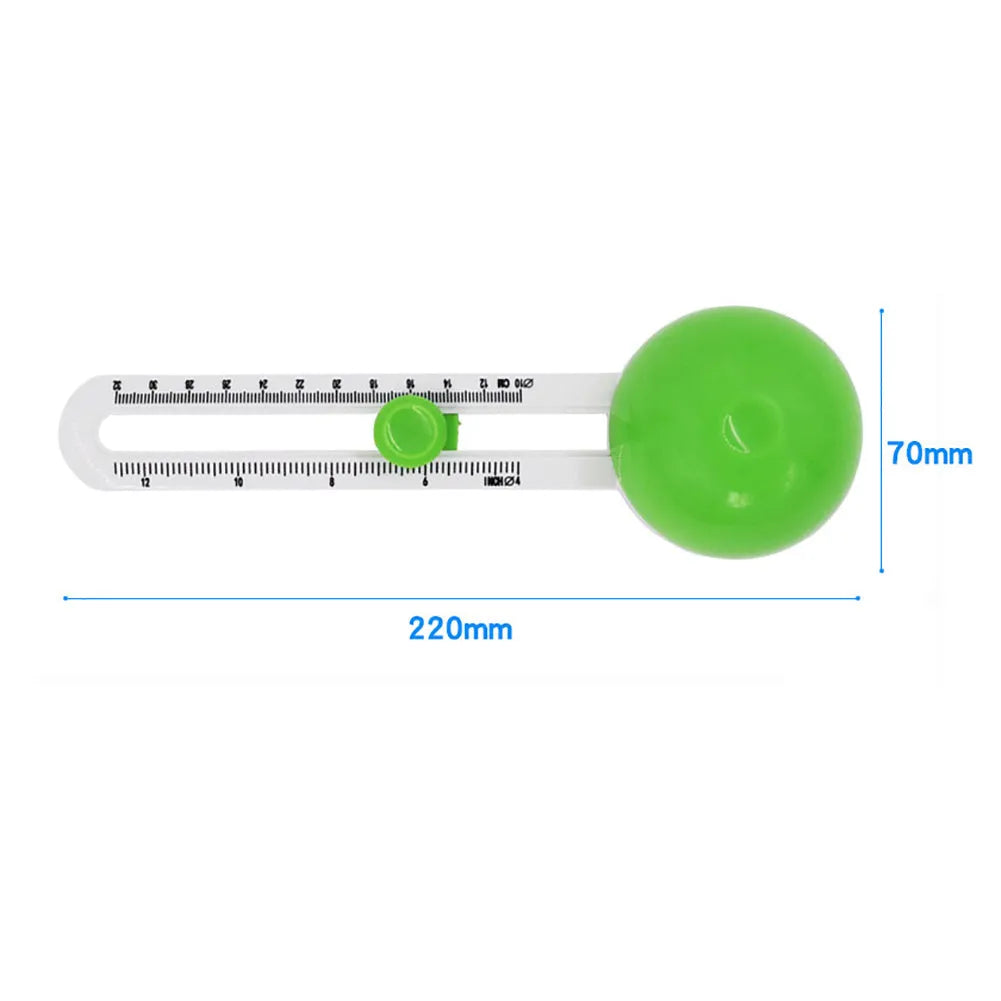 Orange plastic round paper cutter for A3 paper on colour box packaging