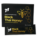 500g jar of T1 Black Thai Honey with distinctive black colour