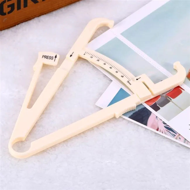Acrylic fat caliper skin fold thickness measuring tool with 200mm range
