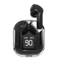 Transparent space capsule case true wireless Bluetooth headphones in multiple colours