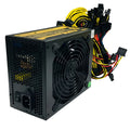 Black server power supply unit with multiple cable connectors including 12 GPU and 3 D-type ports.