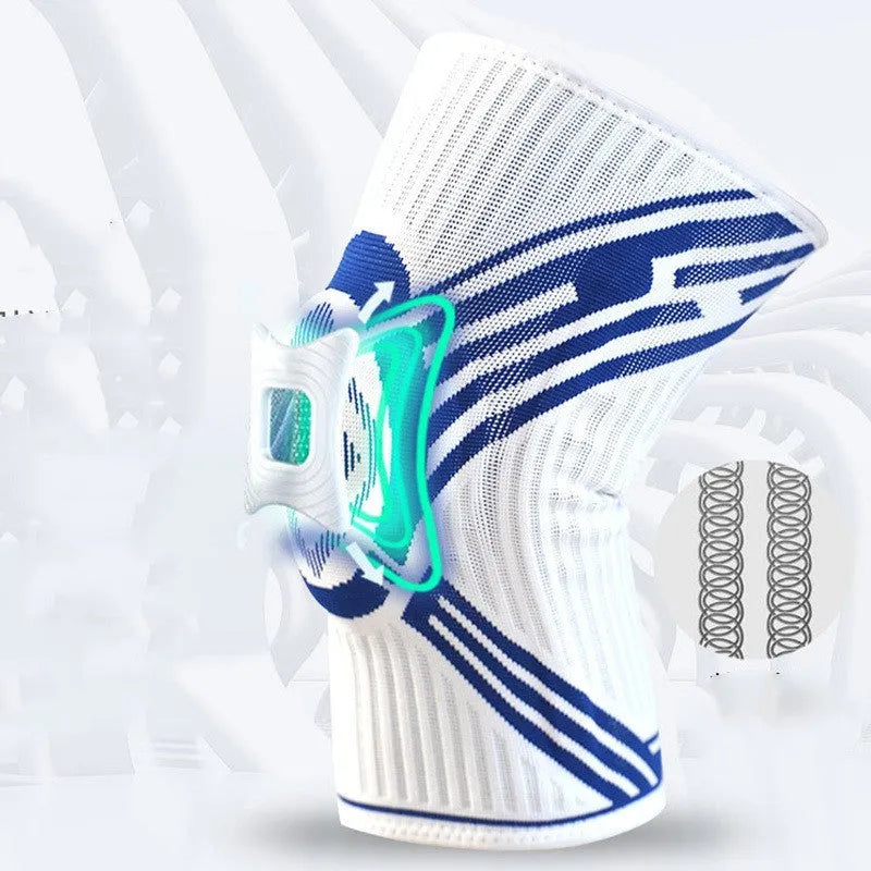 Cotton knee pads for adult basketball and running sports in blue yellow or grey colours