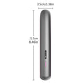 Moon shadow gray wireless hair straightener with tourmaline ceramic plates for bangs