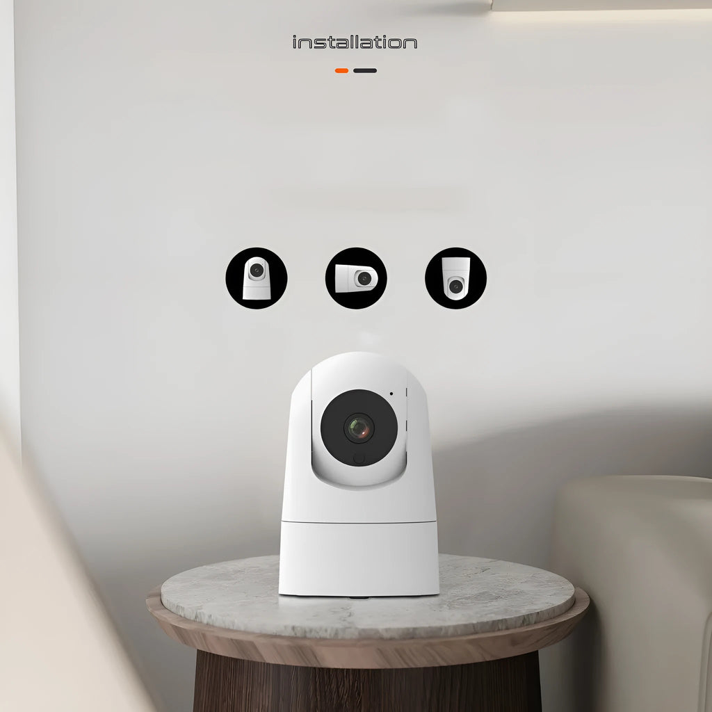5G dual-band indoor shake head camera with electronic zoom and two-way voice function