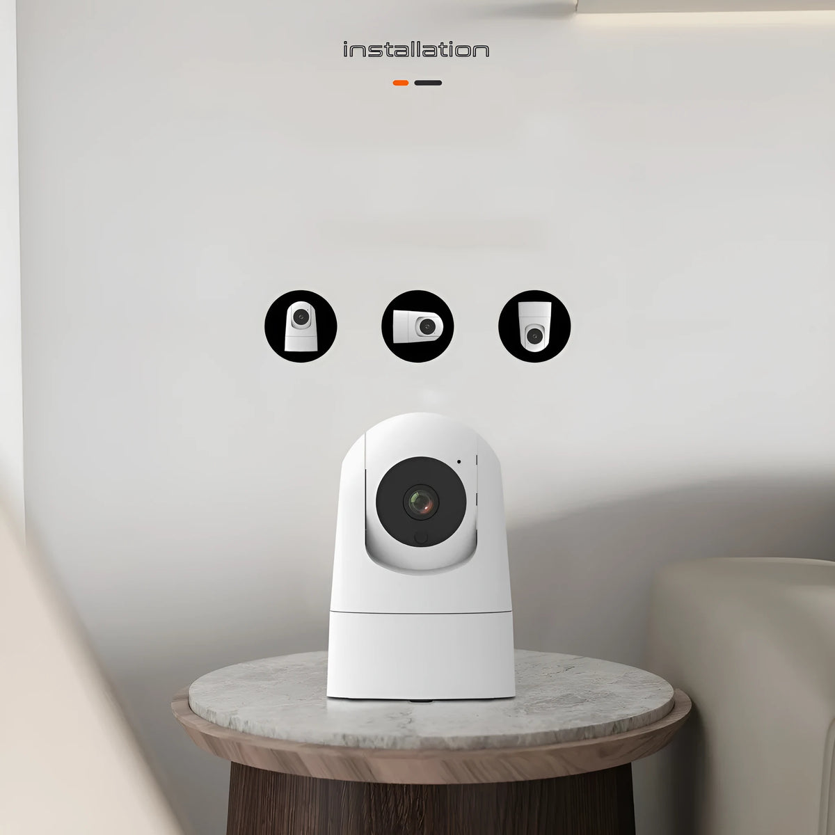 5G dual-band indoor shake head camera with electronic zoom and two-way voice function