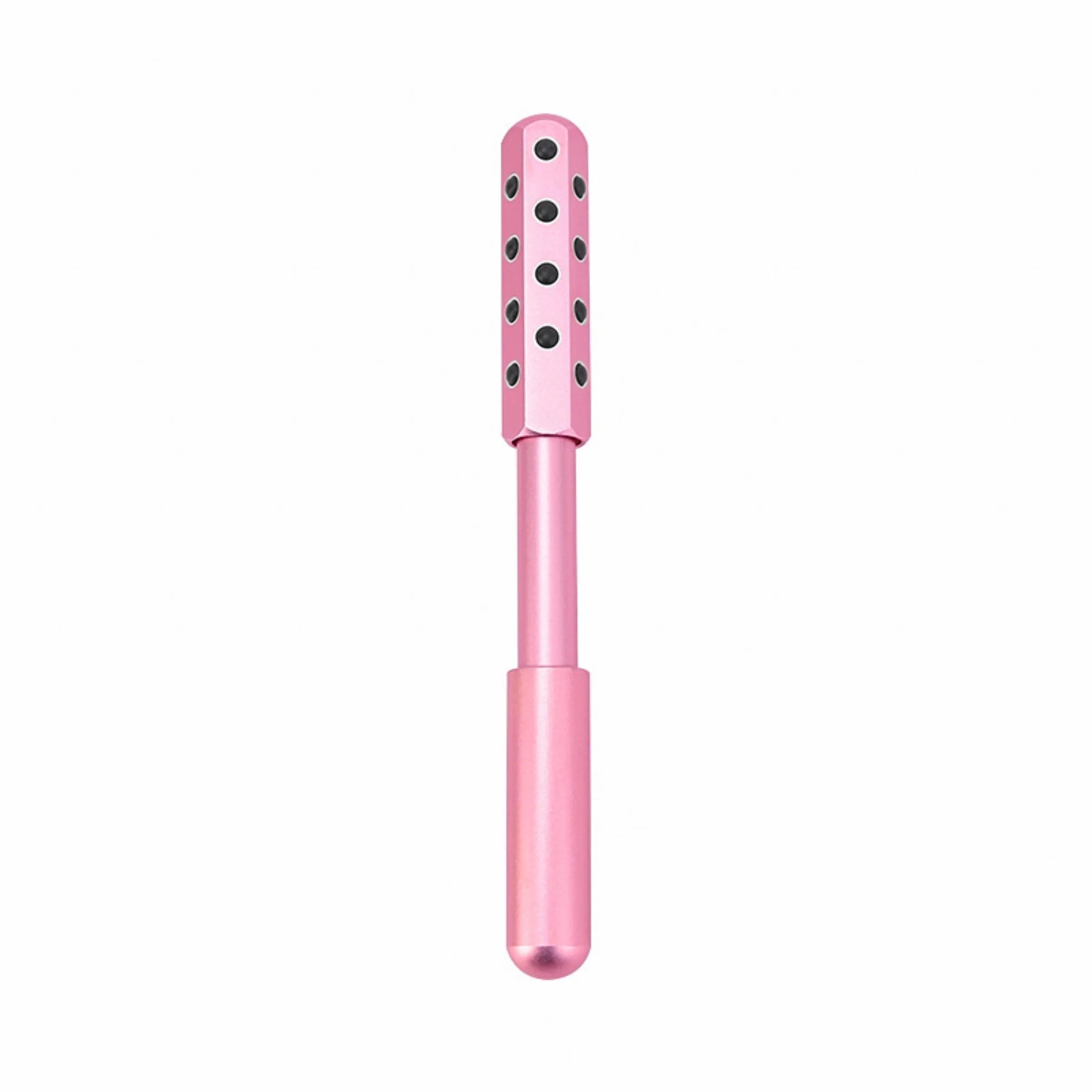 Germanium particles roller massage instrument in purple colour showing 24 rotating massage heads
