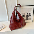 PU leather casual shoulder bag with large capacity and street trend style