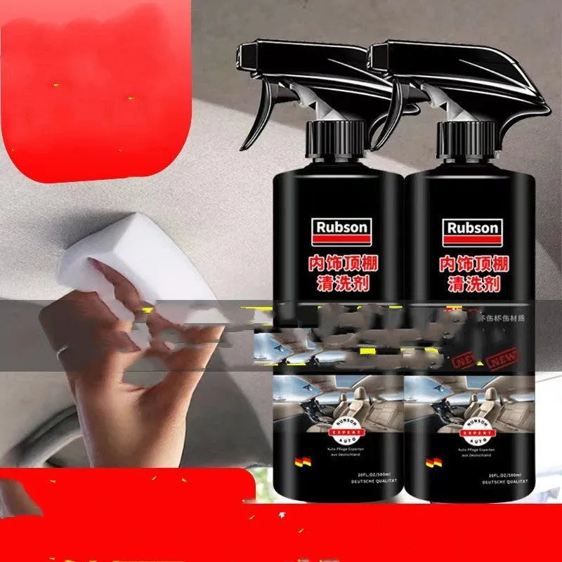 UL ultrasonic fabric roof decontamination foam cleaner bottle with towel and sponge wipes