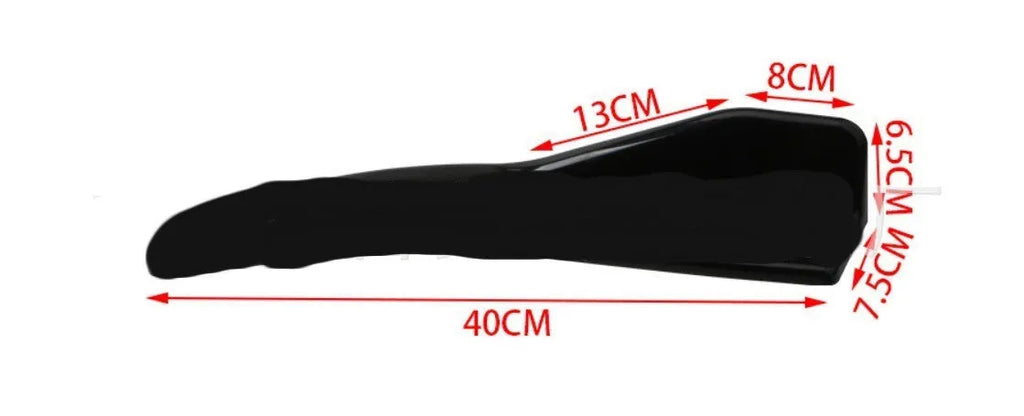 Front and rear car bumper deflector for GM vehicles in ABS plastic with carbon fibre or black finish