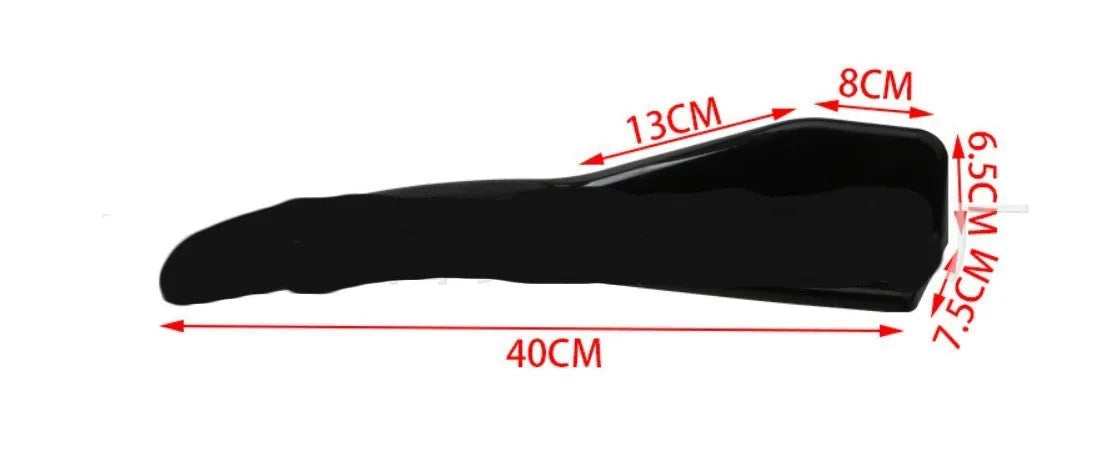 Front and rear car bumper deflector for GM vehicles in ABS plastic with carbon fibre or black finish