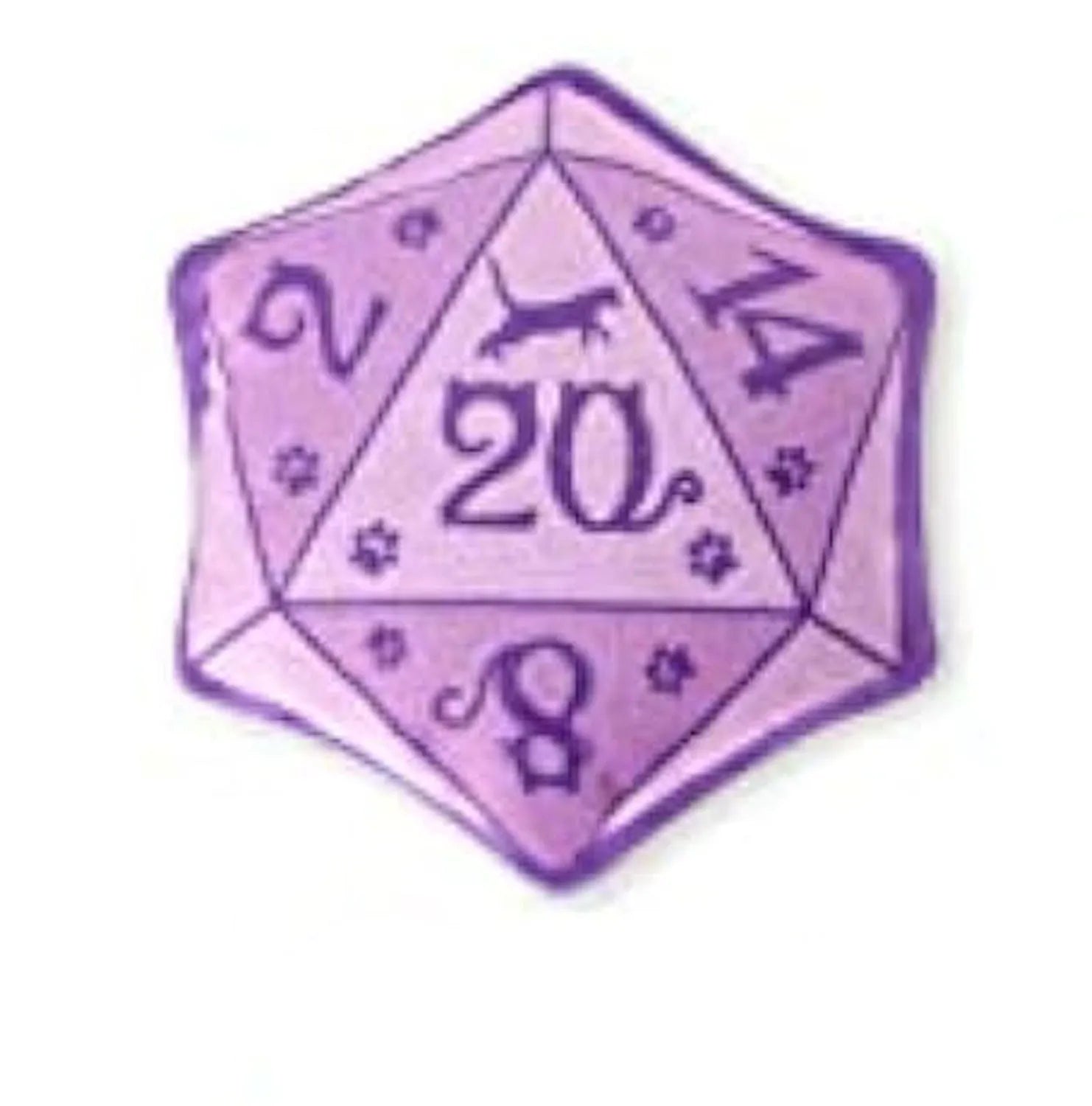 Blue dice-shaped catnip toy with organic catmint filling for interactive feline play