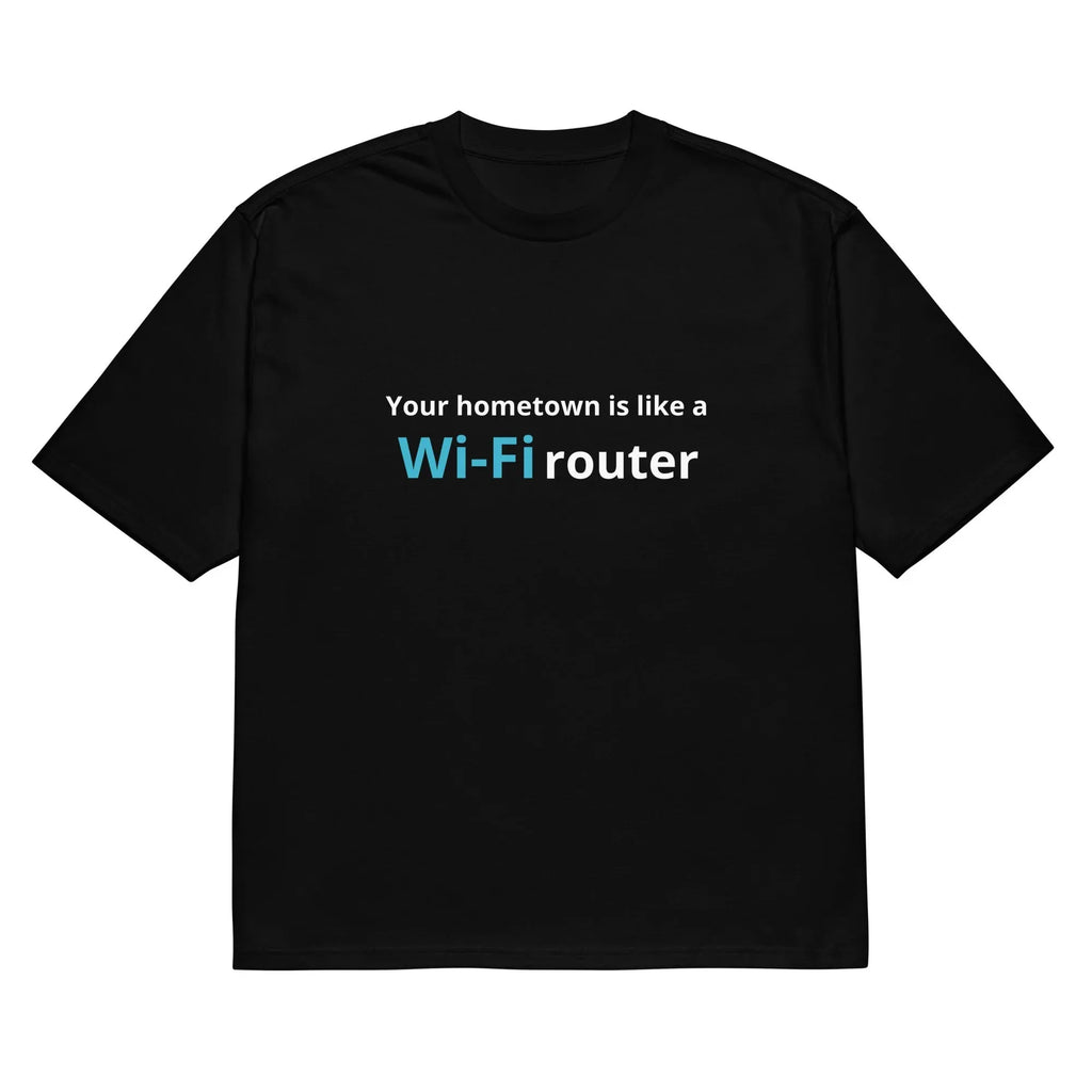 Men's black T-shirt with 3D printed cartoon pattern showing dimensional design detail on thin polyester fabric