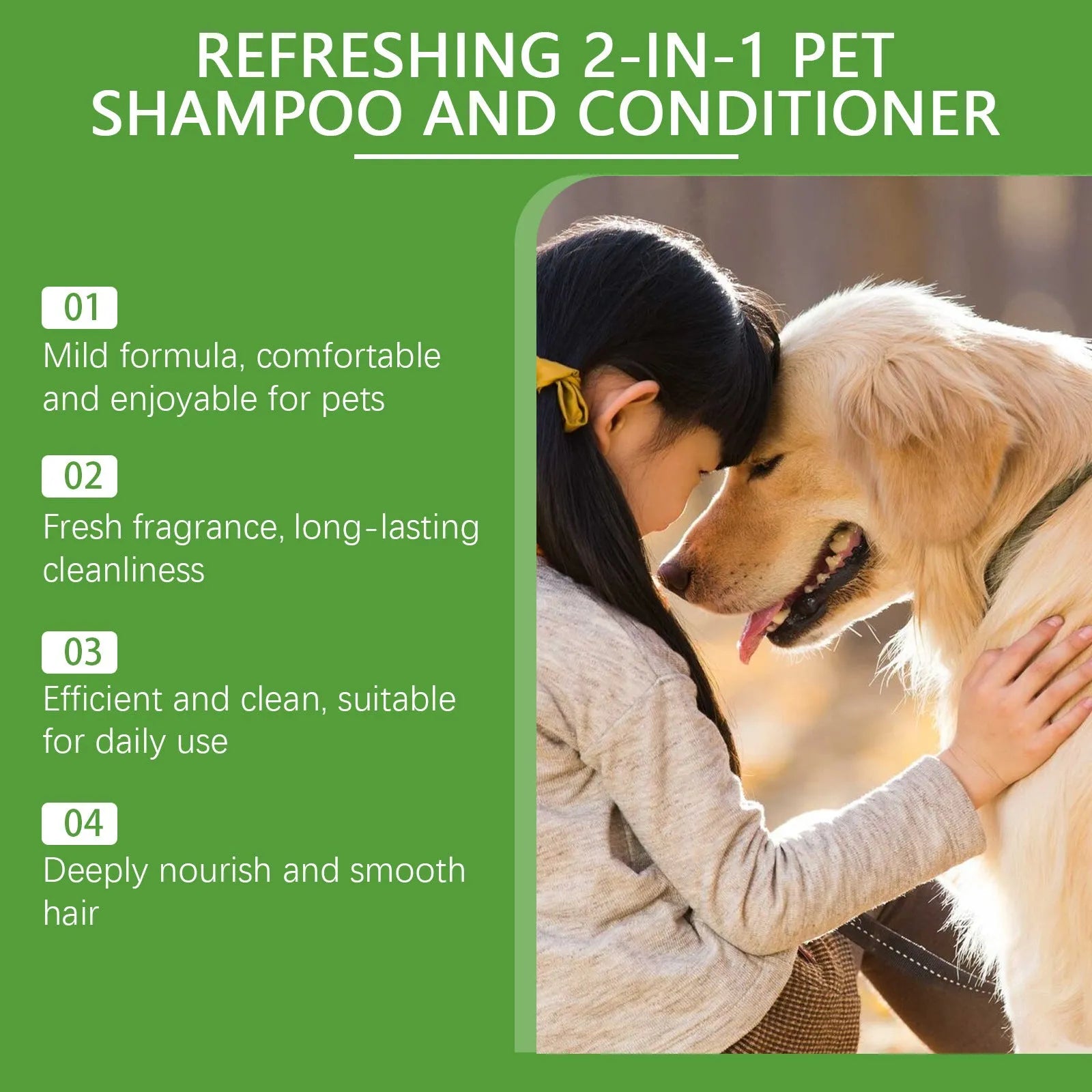 100ml bottle of pet 2-in-1 shampoo and shower gel with watermelon and coconut extracts.