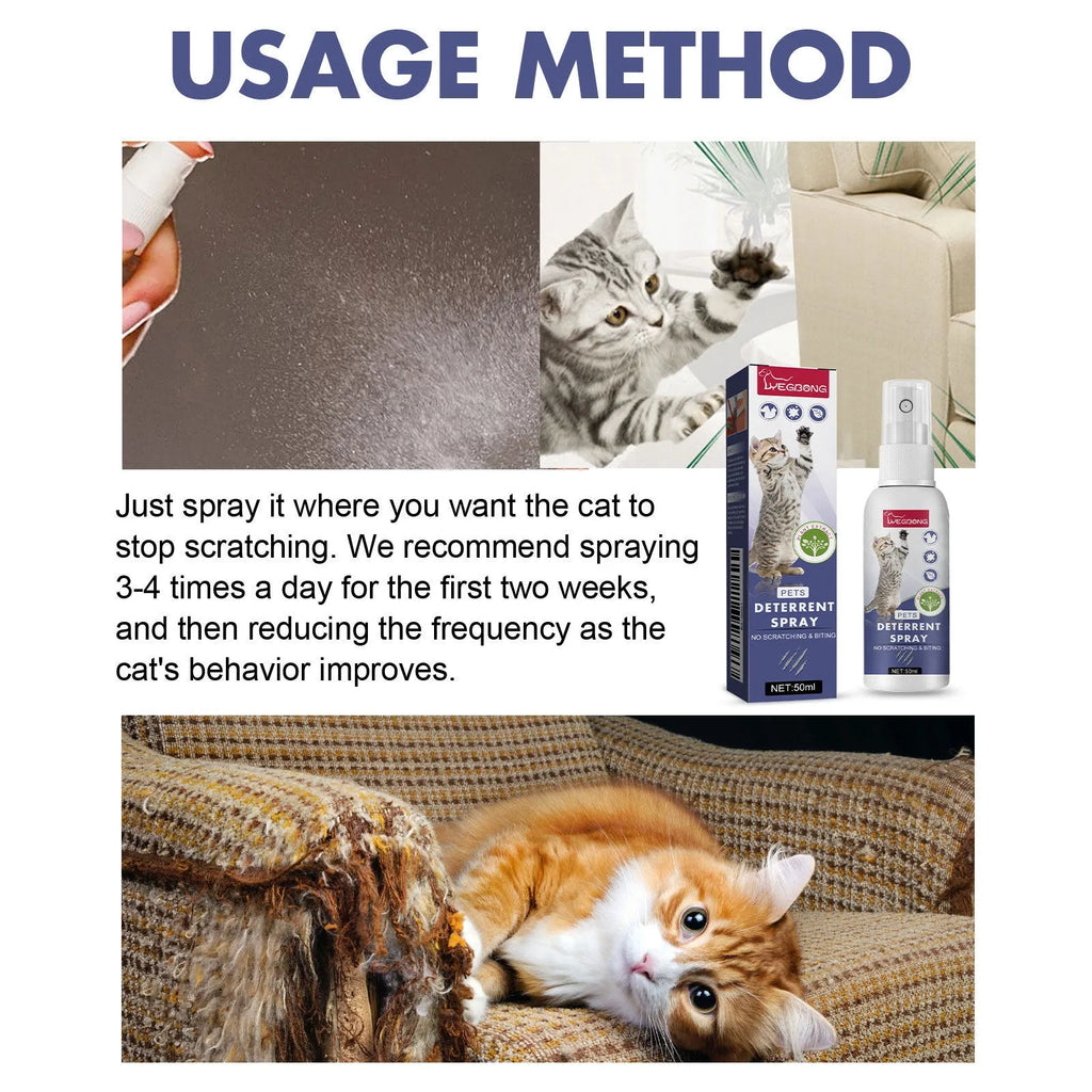 50ml boxed pet spray for stopping dogs and cats scratching doors and sofas