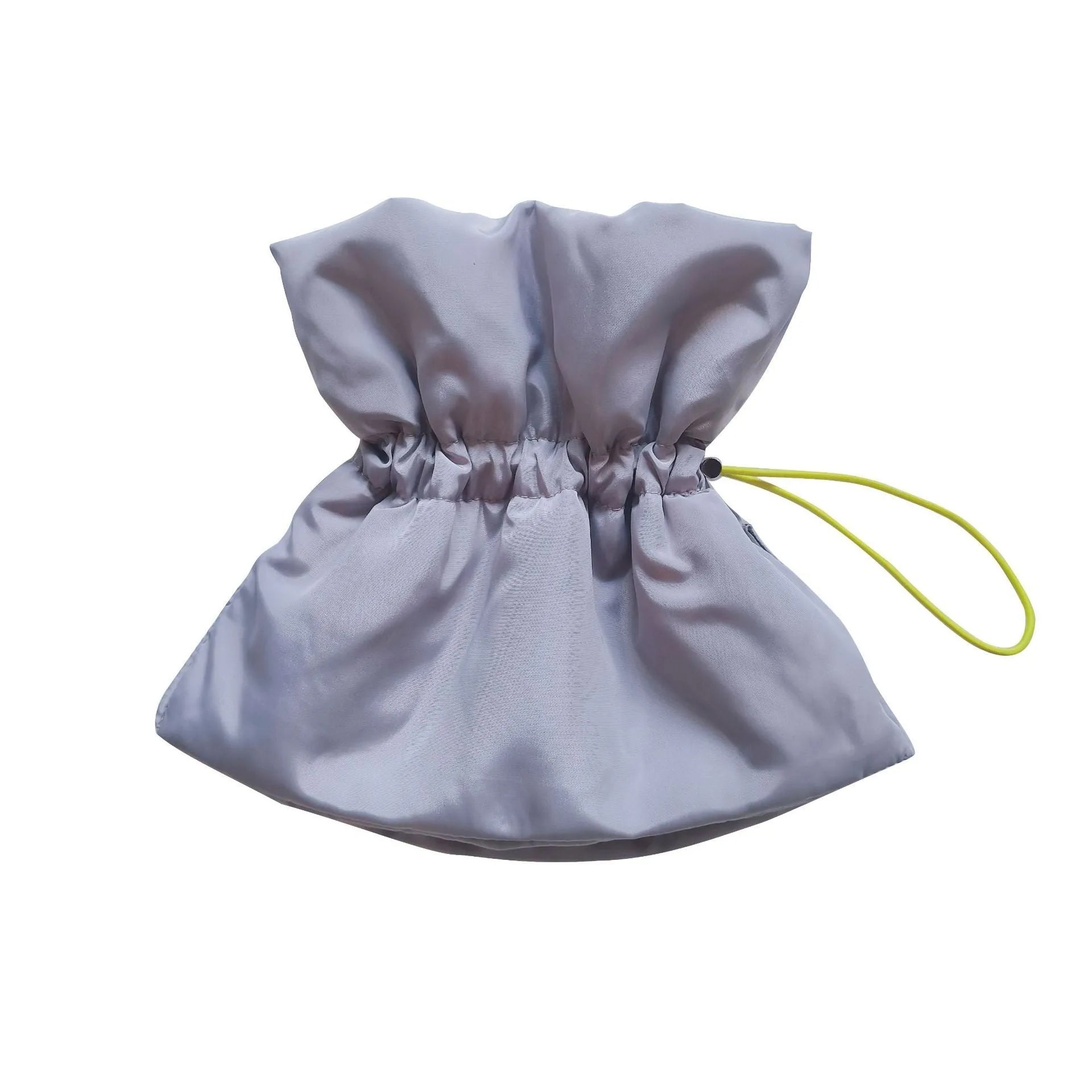 Soft adjustable cat recovery cone collar in light blue with elastic buckle for wound protection