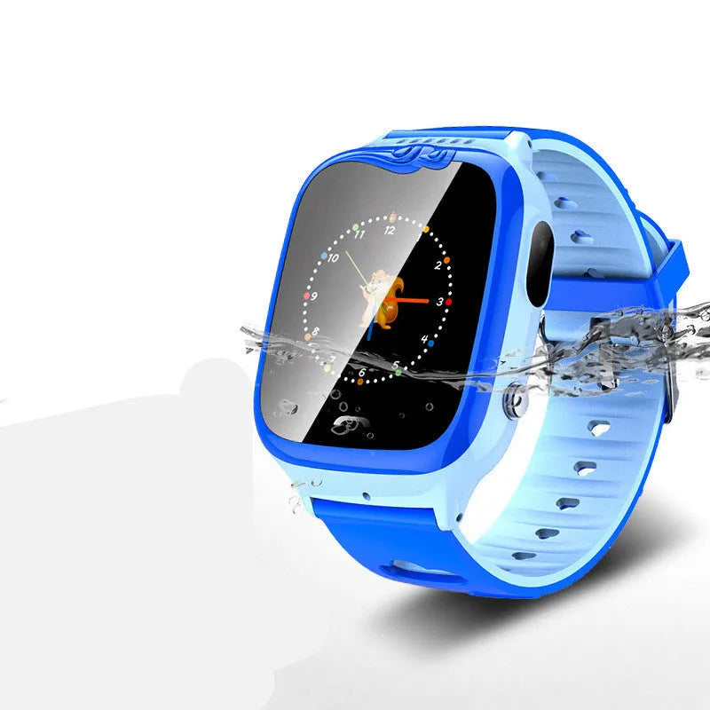Children's smart phone watch in pink or blue with HD touch screen and silicone wristband