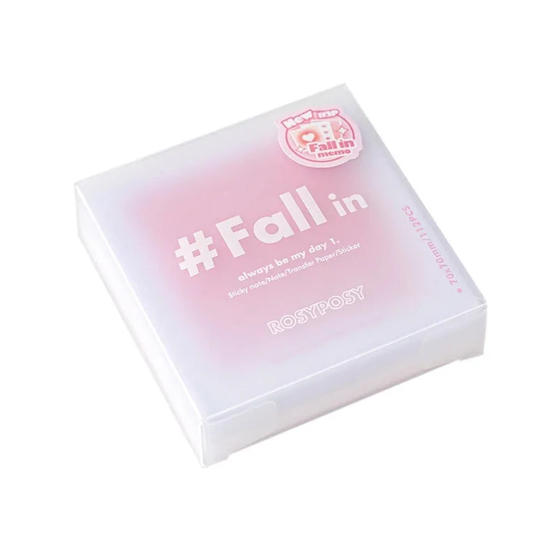 70mm square multifunctional notepad with gradient parchment pages in four colour options