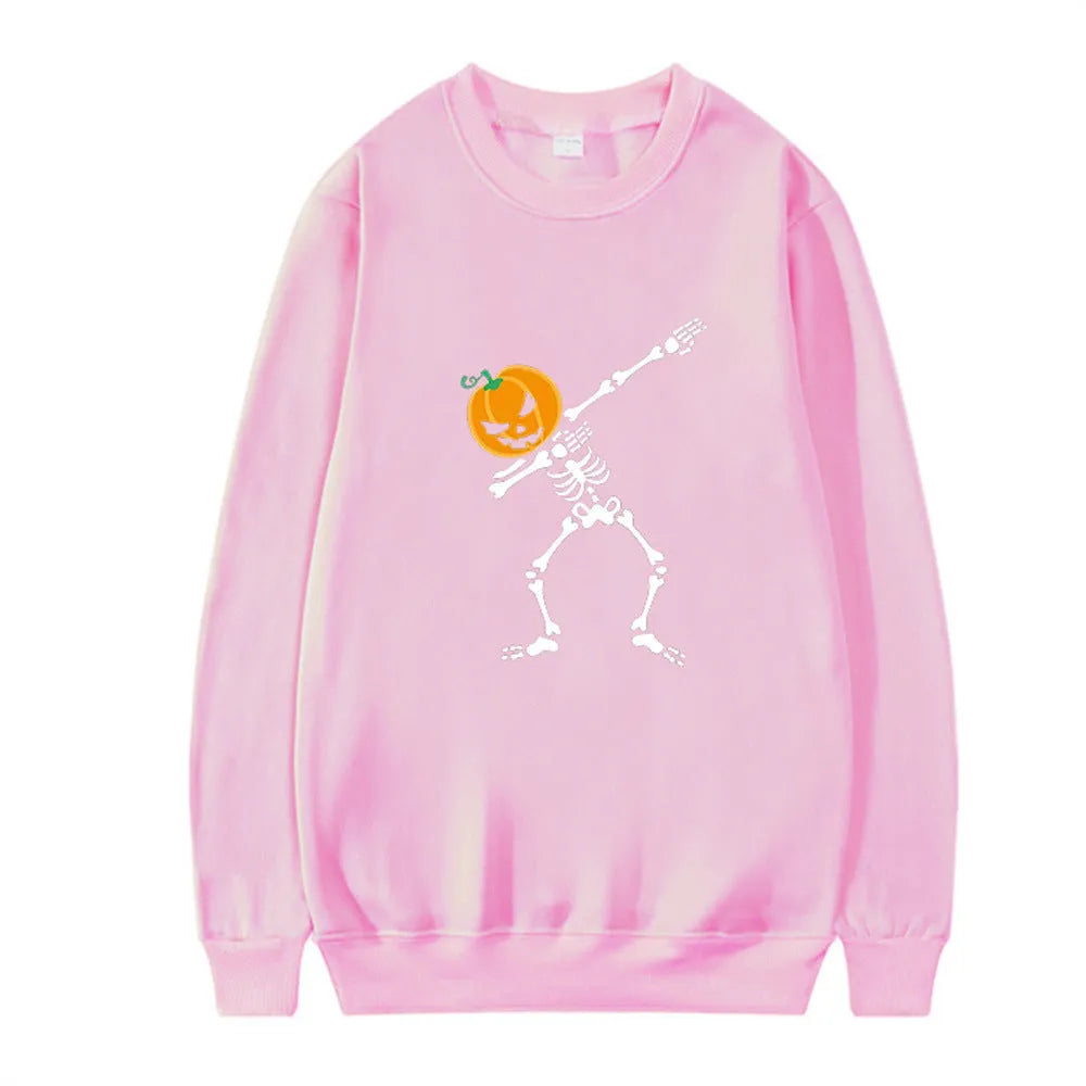 Women's printed cotton crew neck long sleeve top in multiple colours for autumn winter wear