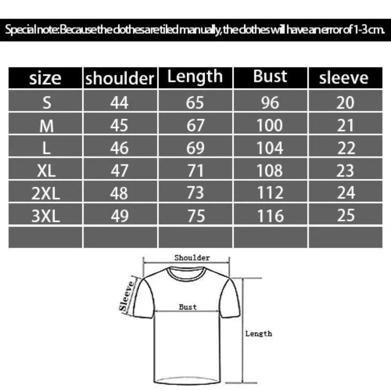 Men's black T-shirt with 3D printed cartoon pattern showing dimensional design detail on thin polyester fabric