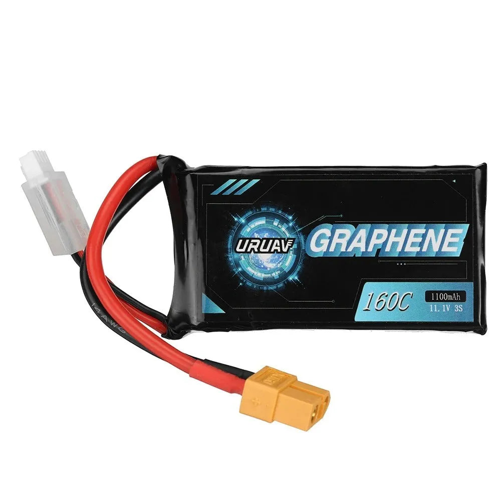 7.4V 1200mAh RC lithium battery pack for 2S and 3S model cars and boats.