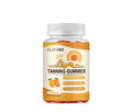 Bottle of Meihei white cap gummies, a 60-count dietary supplement containing astaxanthin and lycopene.