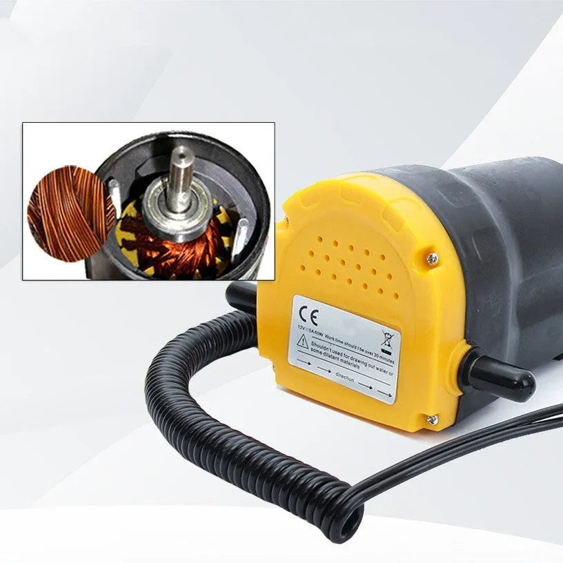 12V electric self-priming oil gear pump with engineering plastic body for engine oil transfer