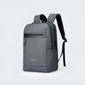 Graphite grey business backpack with USB charging port and oxford cloth construction
