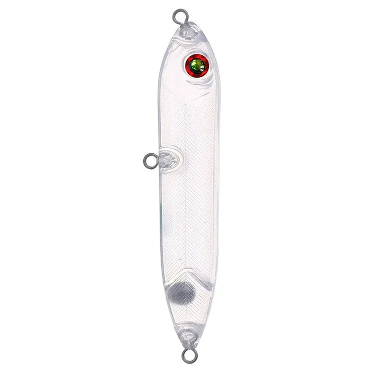 Transparent 9.5cm DIY fishing lure blank body for custom bait making