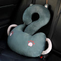 65cm square cartoon animal cushion pillow showing six design options including capybara, cat, dinosaur and rabbit