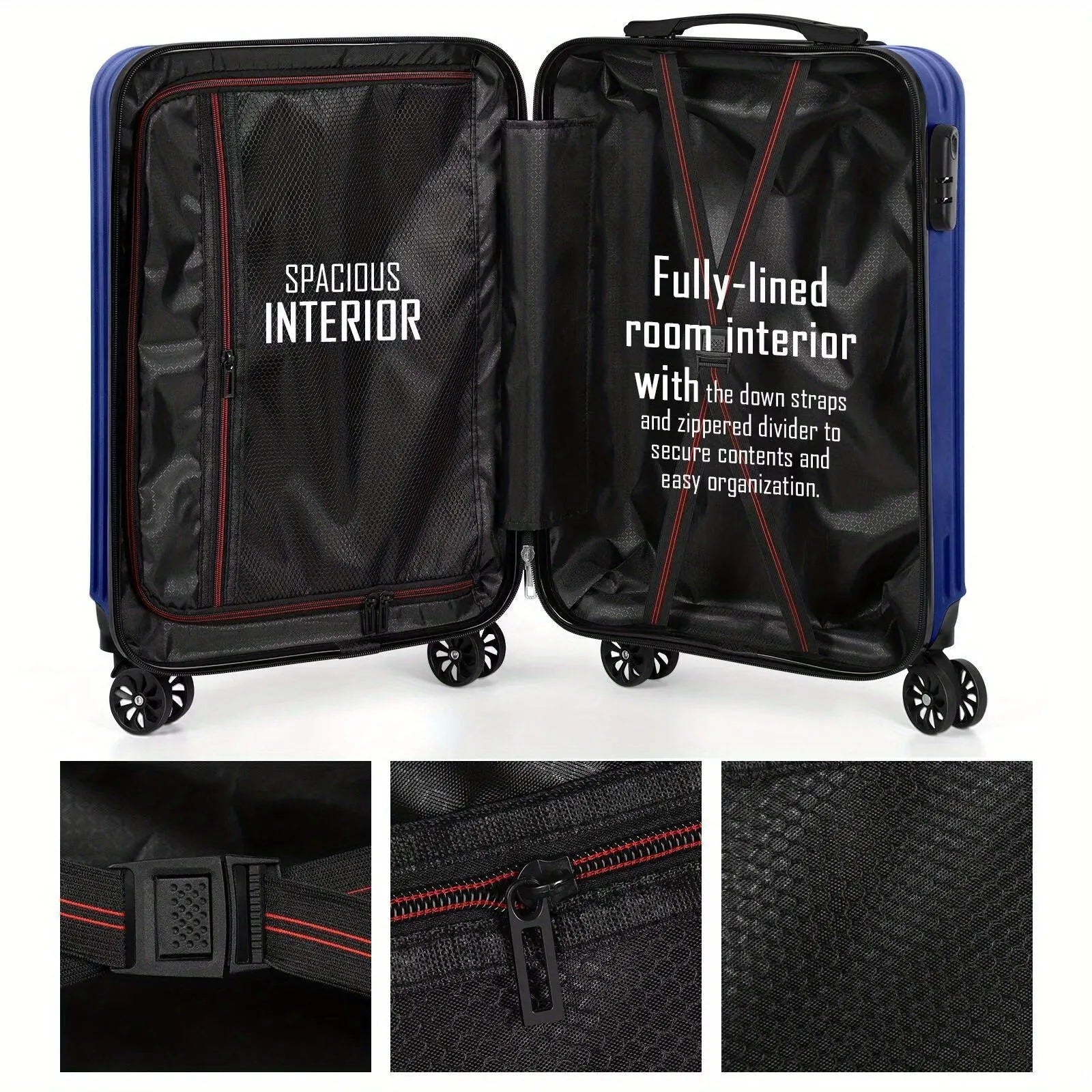 Aluminium alloy luggage travel set with two trunks in towel colour