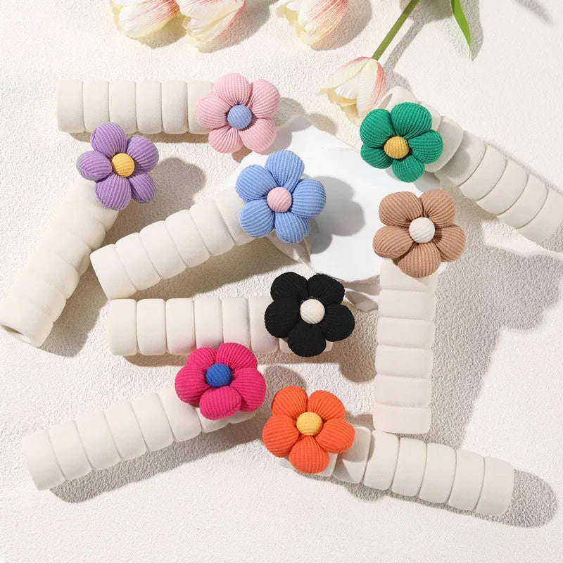 Flower pattern door handle protective cover in round shape with PEVA construction
