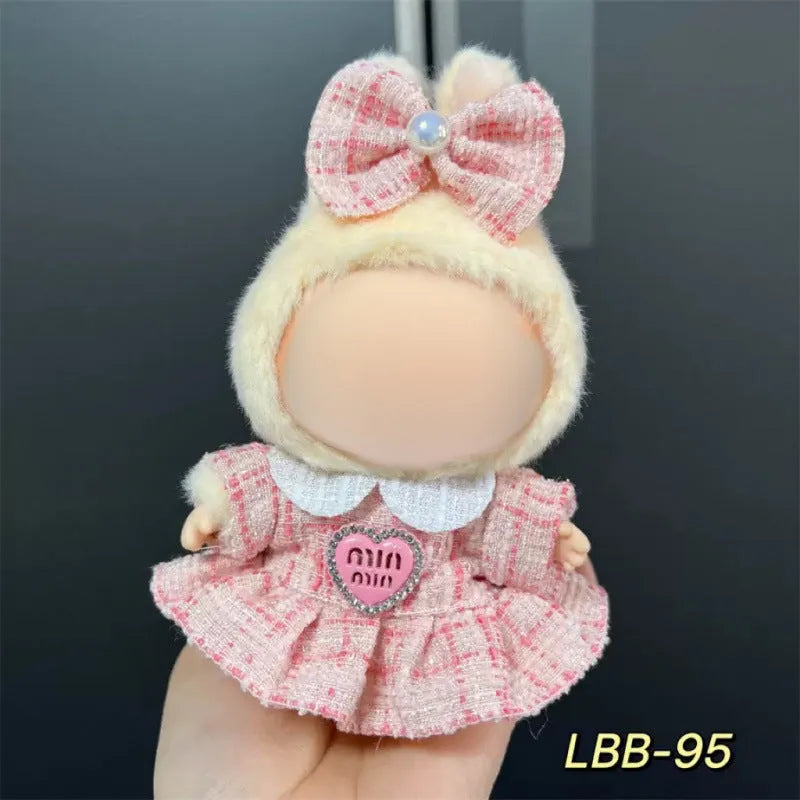 Plastic costume for 17cm vinyl figurine doll clothing display accessory
