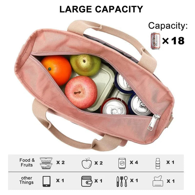 Cube-style hiking picnic bag with removable shoulder strap and side pocket in Oxford cloth