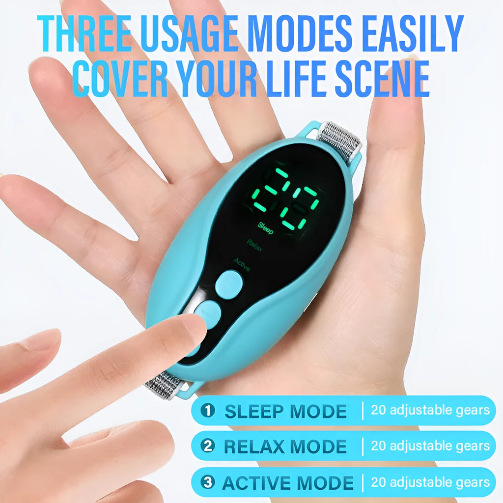 White or blue USB sleep aid instrument with timing function and adjustable wind speed