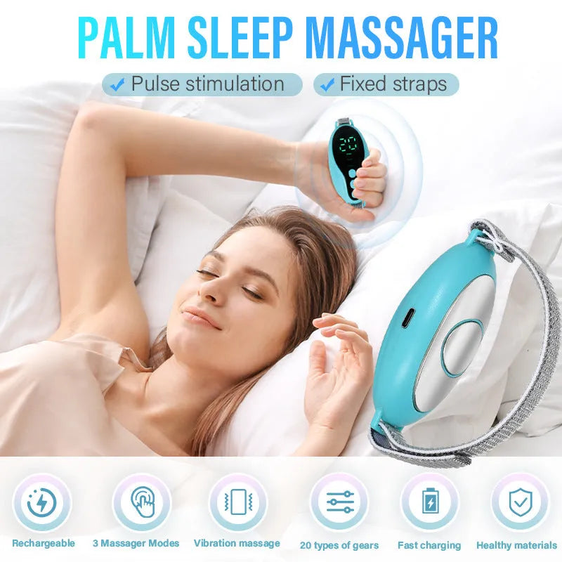 White or blue USB sleep aid instrument with timing function and adjustable wind speed