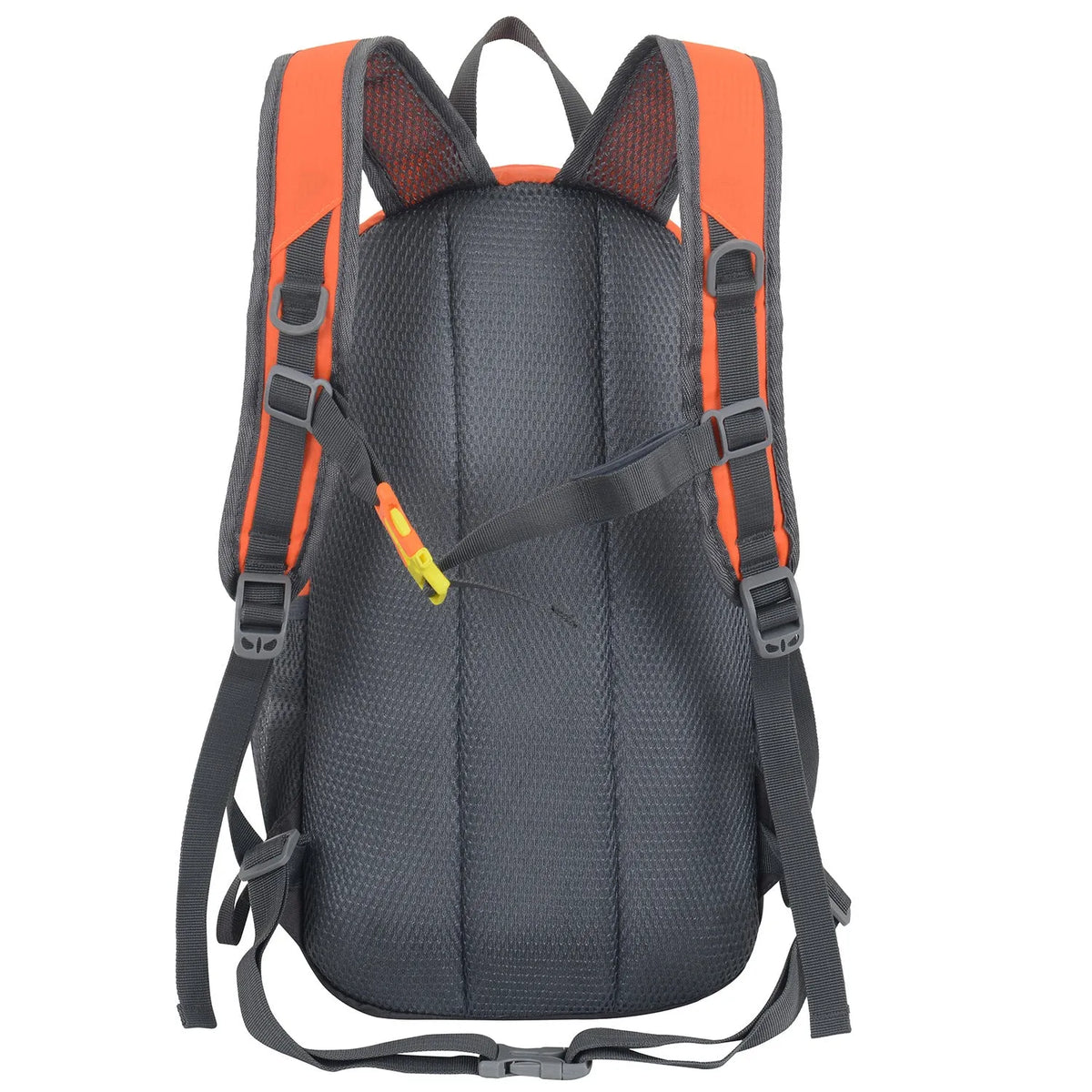 Outdoor sports backpack in multiple colours showing 20L capacity and air pillow belt