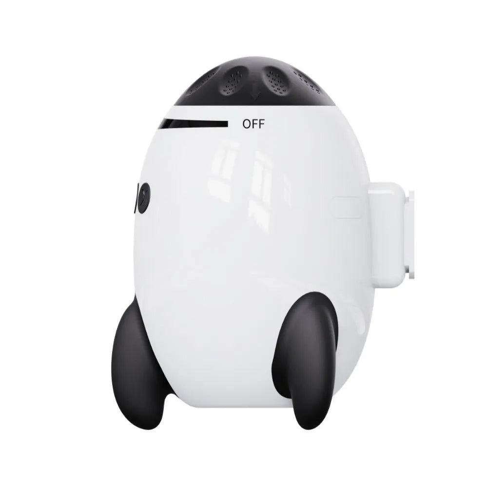 White portable baby stroller shaking device with Bluetooth connectivity for infant sleep assistance