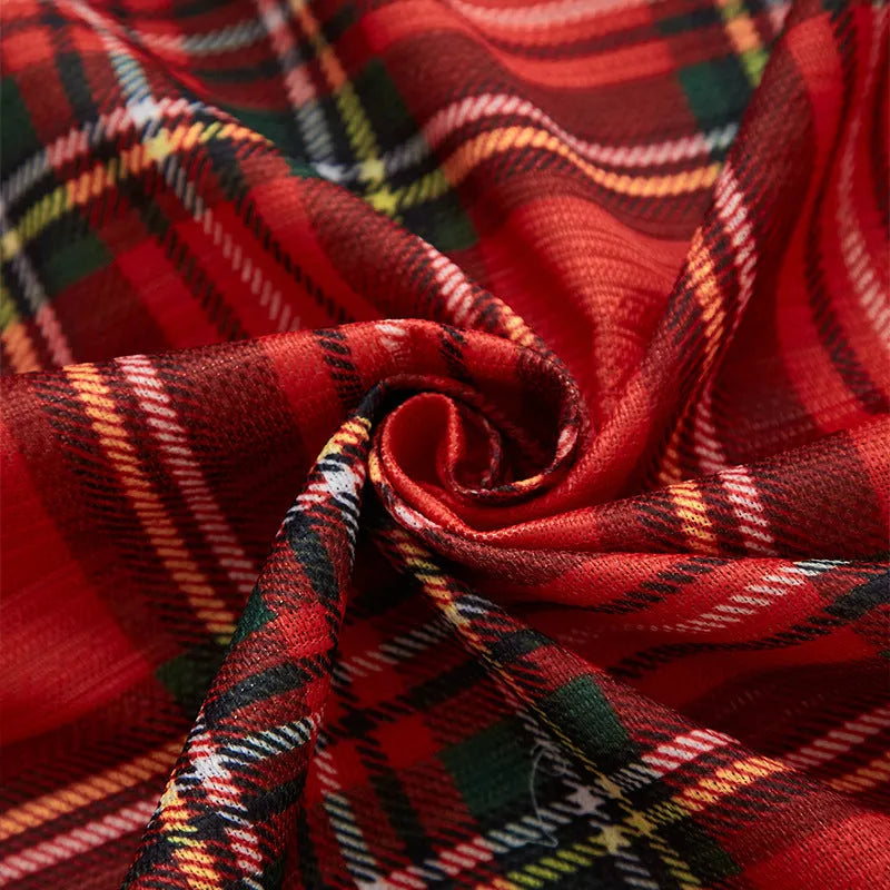 Christmas-themed printed polyester shading curtain with semi-sunshade function in rectangular shape