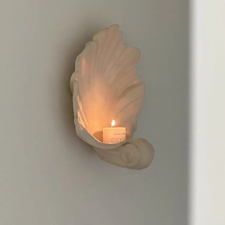 White resin shell fruit plate ornament with light luxury design weighing 1.5kg for home decoration