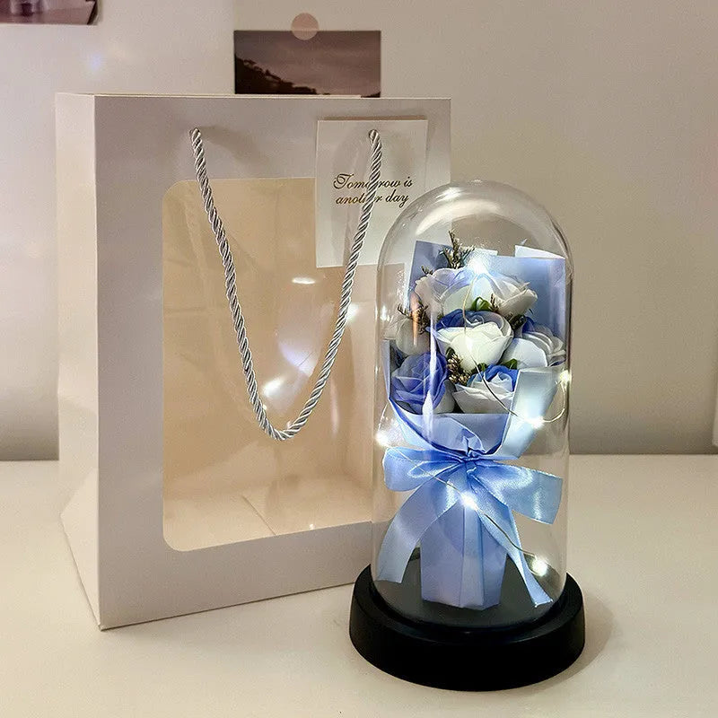 Bionic bouquet gift with a tote bag in a selection of eight colours including gradient options