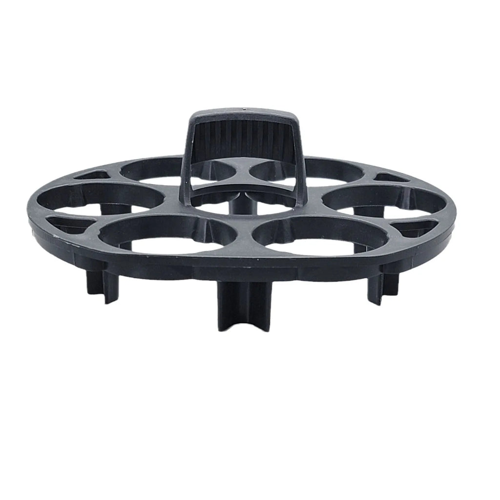 Black plastic egg holder rack for kitchen cooking machines