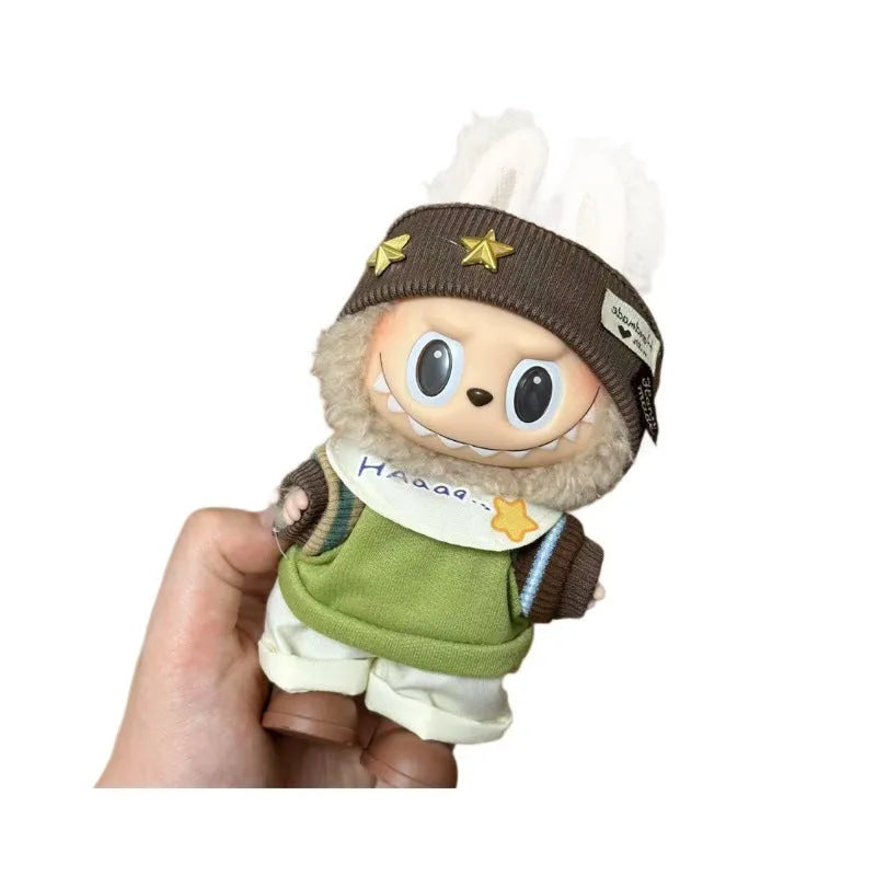 Plastic costume for 17cm vinyl figurine doll clothing display accessory