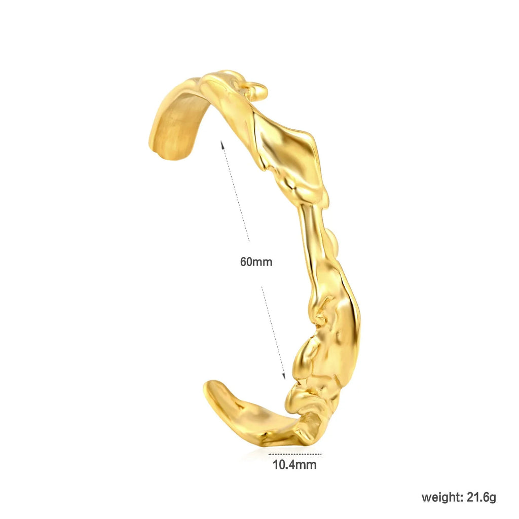 Stainless steel European style women's bracelet in rose gold and silver tone options